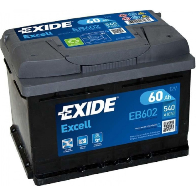 Exide - EB602 - 12V | 540A | 60Ah