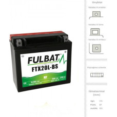 Fulbat - YTX20L-BS (FTX20L-BS) - 12V | 270A | 18Ah