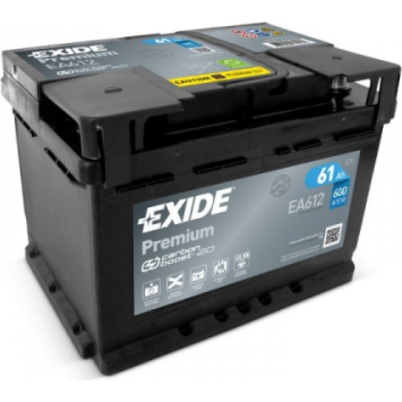 Exide - EA612 - 12V | 600A | 61Ah