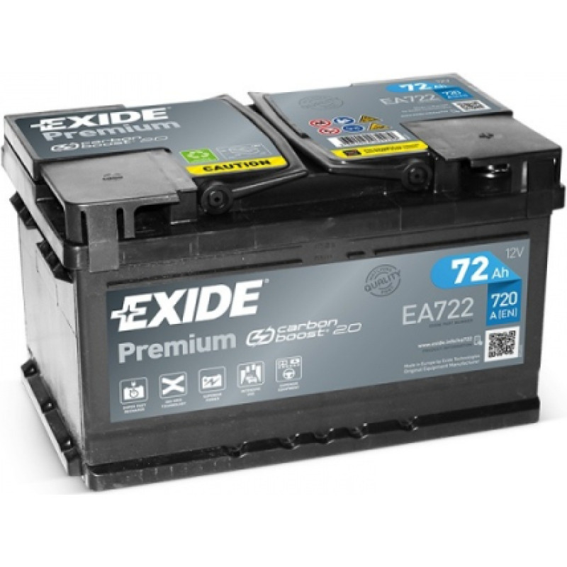 Exide - EA722 - 12V | 720A | 72Ah