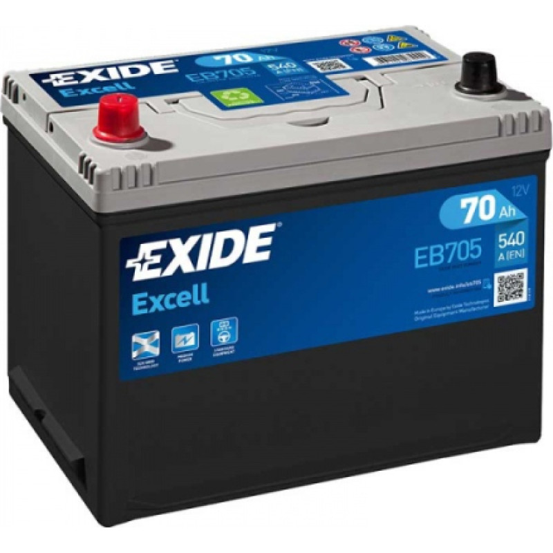 Exide - EB705 - 12V | 540A | 70Ah