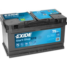 Exide - EL752 - 12V | 730A | 75Ah