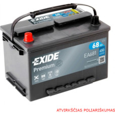 Exide - EA681 - 12V | 650A | 68Ah