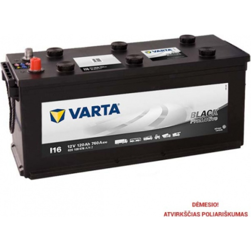 Varta - I16 (62010) - 12V | 760A | 120Ah