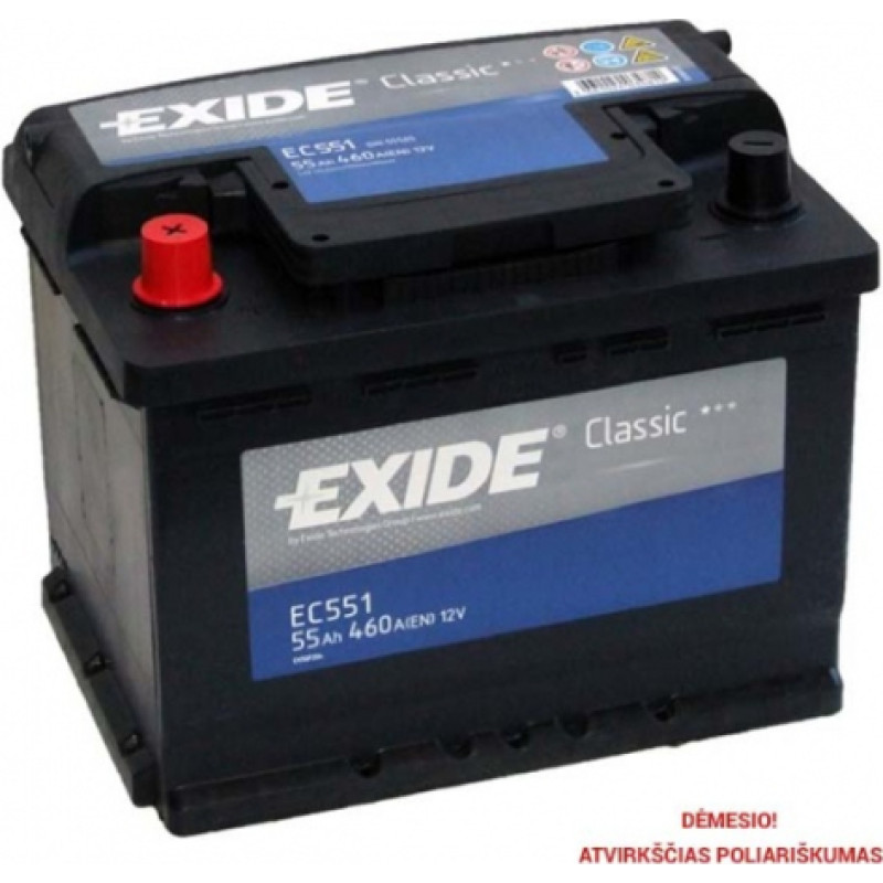 Exide - EC551 - 12V | 460A | 55Ah