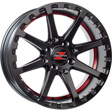 Barzetta ATV Satin Black With Red Stripe 16 7 4x137 ET10